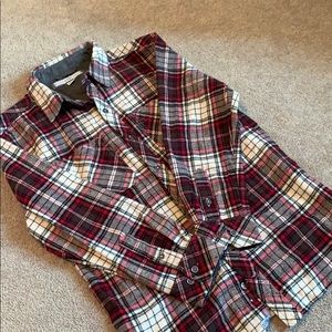 Boys plaid button down size 10